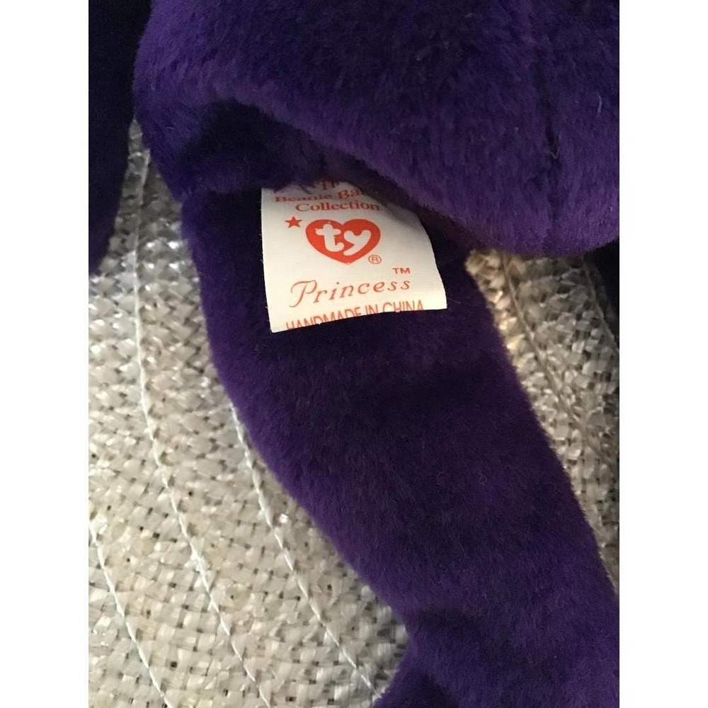 Ty Beanie Babies Princess Diana Plush Bears‎ 1997 PE Pellets Purple (3) Y2K Toys - Picture 13 of 16